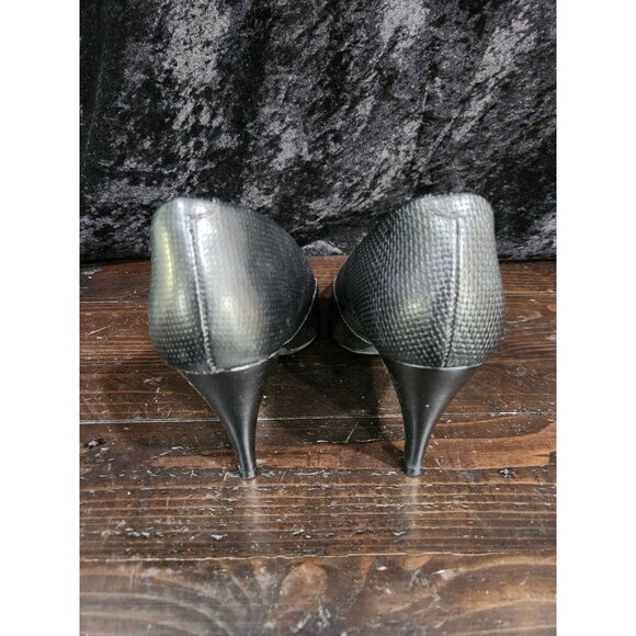 Malu Pointed-Toe Black Super Comfort Pumps/Sz. 8 - Picture 7 of 8